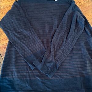 Women’s Black and Brown Striped long sleeved Shirt
